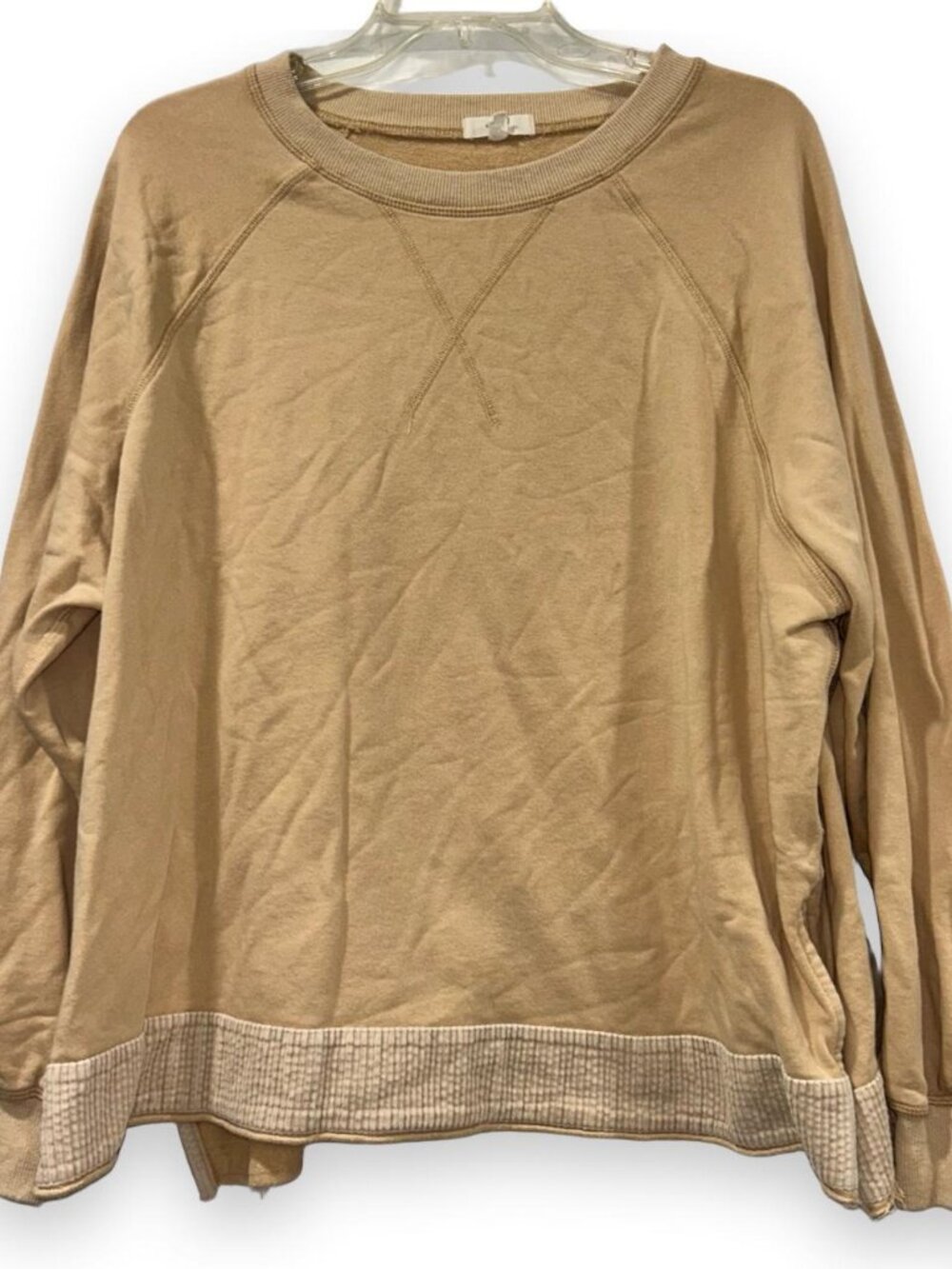 Easel Tan Sweatshirt Women's Small - Picture 1 of 5